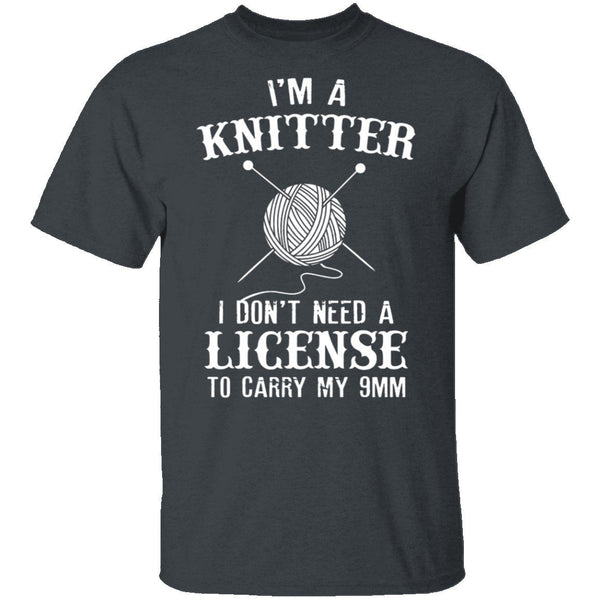 I'm A Knitter T-Shirt CustomCat