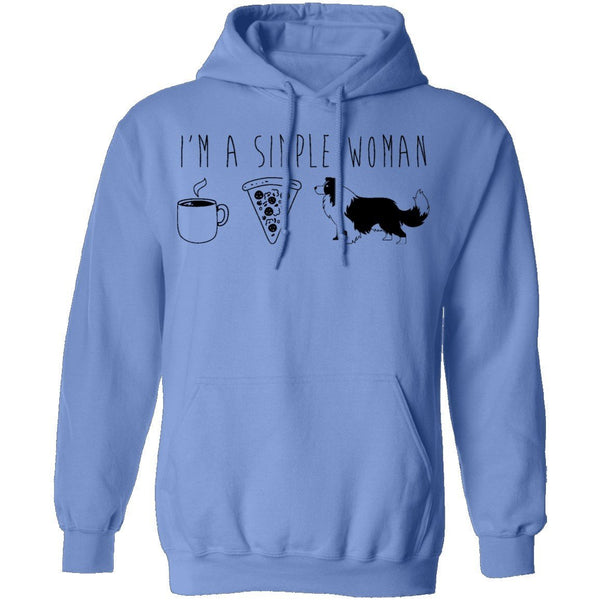 I'm A Simple Woman Coffe Pizza Dogs T-Shirt CustomCat