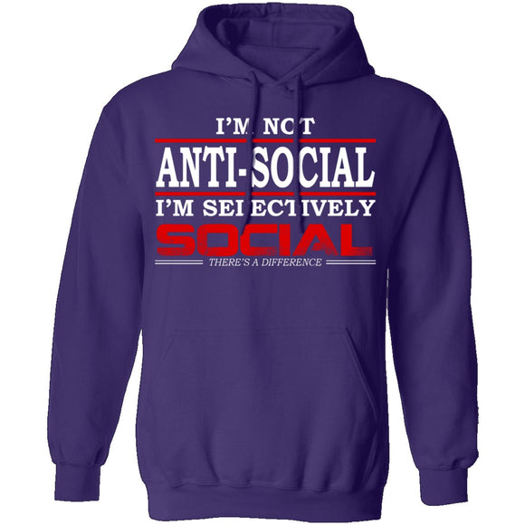 I'm Not Anti-Social T-Shirt CustomCat