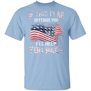 If The Flag Offends You I'll Help You Pack T-Shirt CustomCat