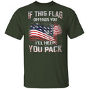 If The Flag Offends You I'll Help You Pack T-Shirt CustomCat