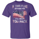 If The Flag Offends You I'll Help You Pack T-Shirt CustomCat