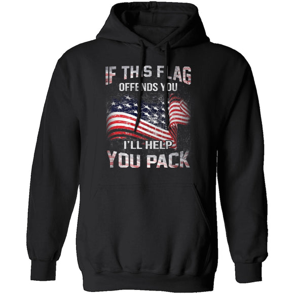 If The Flag Offends You I'll Help You Pack T-Shirt CustomCat