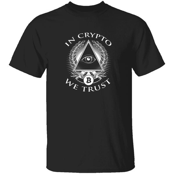 In Crypto We Trust T-Shirt CustomCat