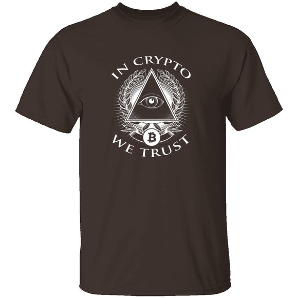 In Crypto We Trust T-Shirt CustomCat
