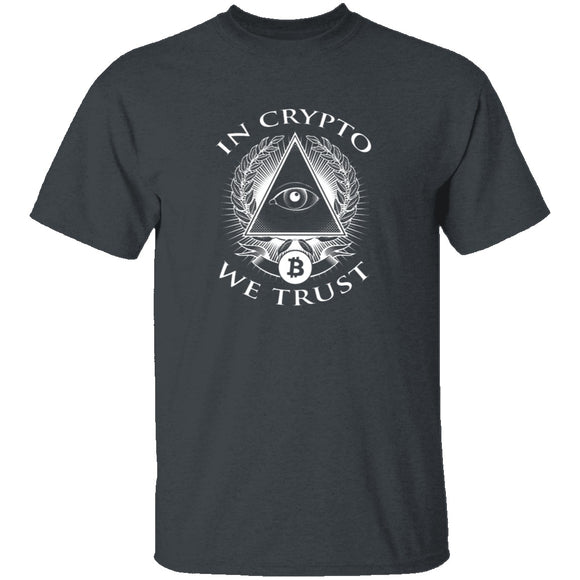 In Crypto We Trust T-Shirt CustomCat