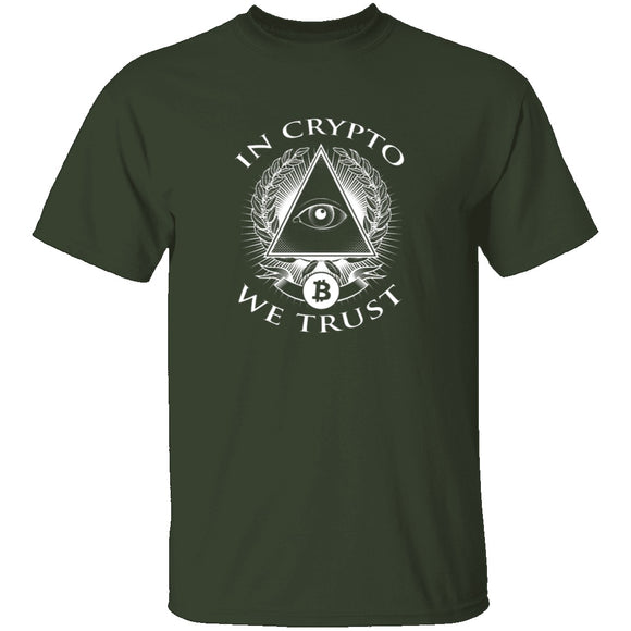 In Crypto We Trust T-Shirt CustomCat