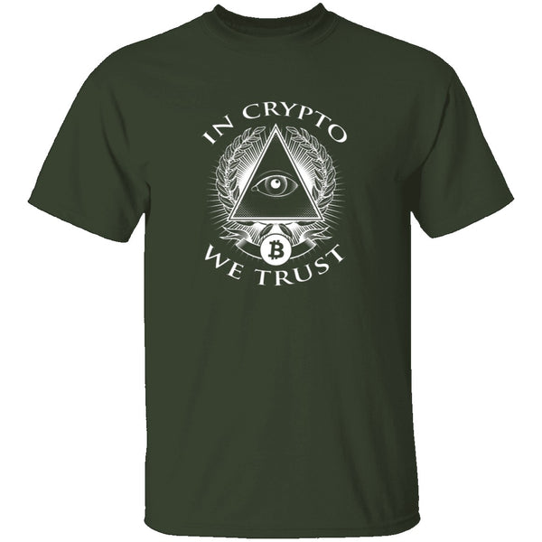 In Crypto We Trust T-Shirt CustomCat