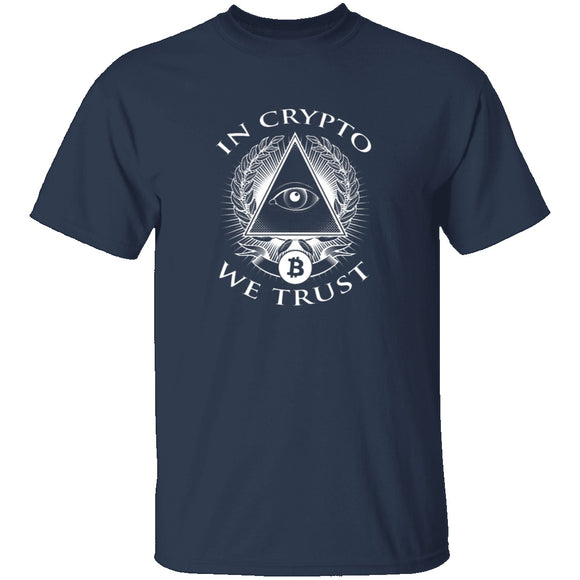 In Crypto We Trust T-Shirt CustomCat