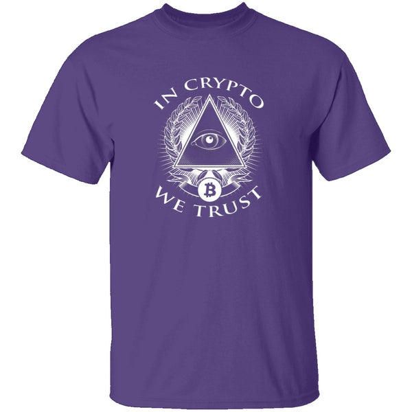 In Crypto We Trust T-Shirt CustomCat