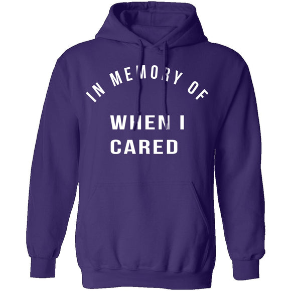 In Memory Of When I Cared T-Shirt CustomCat