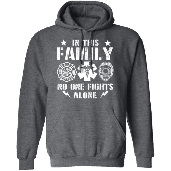 In This Family No One Fights Alone T-Shirt CustomCat