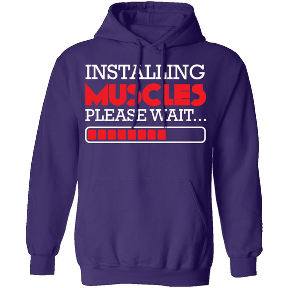 Installing Muscles T-Shirt CustomCat