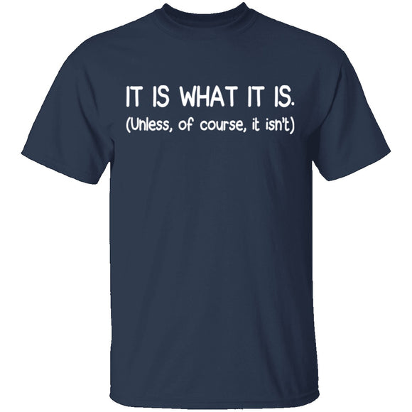 It Is What It Is T-Shirt CustomCat