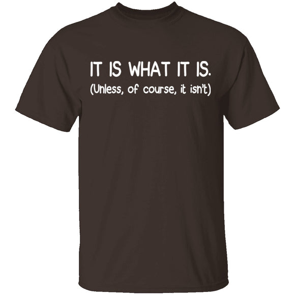 It Is What It Is T-Shirt CustomCat