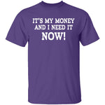 It's My Money And I Need It Now T-Shirt CustomCat