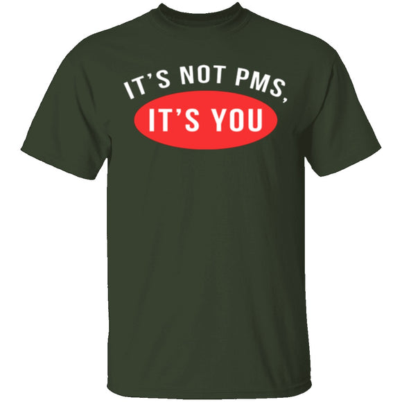 It's Not PMS It's You T-Shirt CustomCat