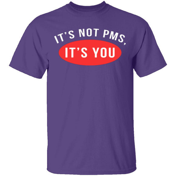 It's Not PMS It's You T-Shirt CustomCat