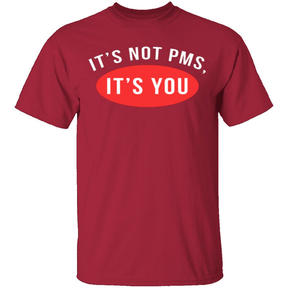 It's Not PMS It's You T-Shirt CustomCat