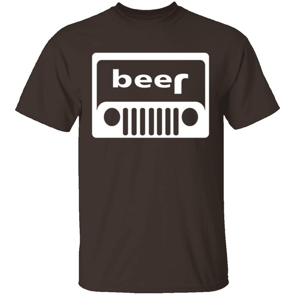 Jeep Beer T-Shirt CustomCat