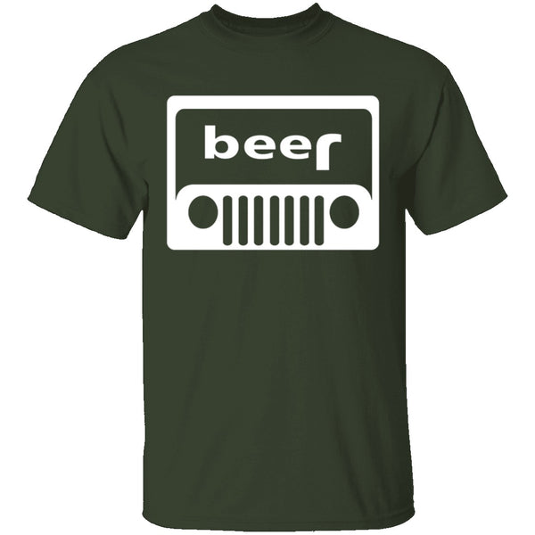 Jeep Beer T-Shirt CustomCat