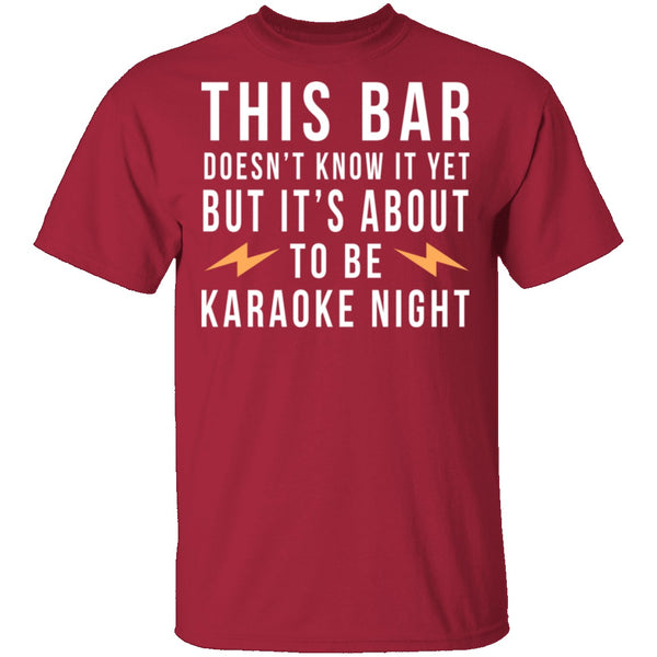 Karaoke Night T-Shirt CustomCat