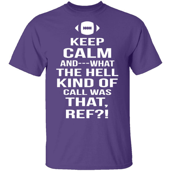 Keep Calm Football T-Shirt CustomCat