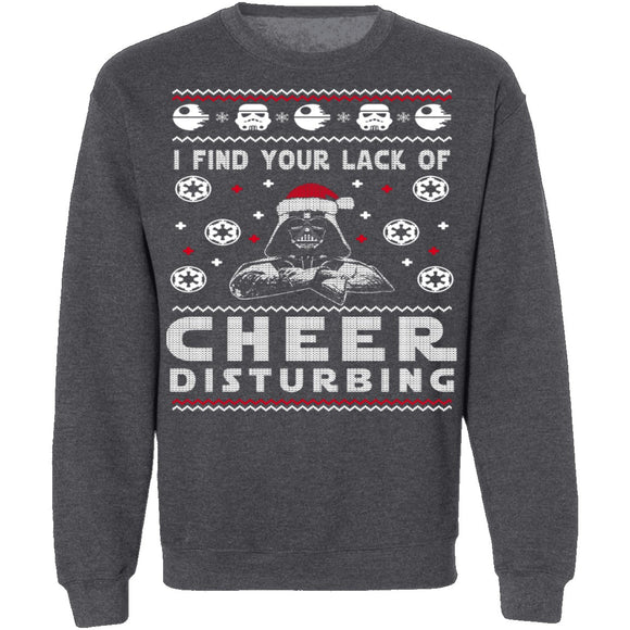 Lack Of Cheer Ugly Christmas Sweater CustomCat
