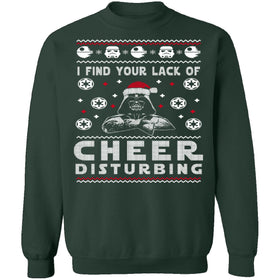 Lack Of Cheer Ugly Christmas Sweater CustomCat