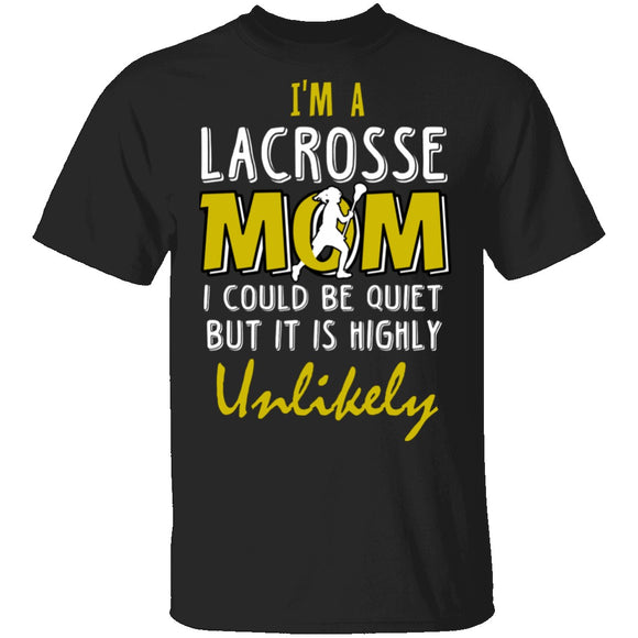 Lacrosse Mom T-Shirt CustomCat