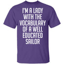Lady With Vocabulary Of A Well Educated Sailor T-Shirt CustomCat