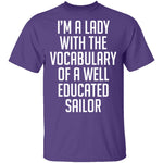 Lady With Vocabulary Of A Well Educated Sailor T-Shirt CustomCat