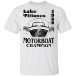 Lake Titicaca Motorboat Champion T-Shirt CustomCat