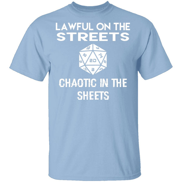 Lawful And Chaotic T-Shirt CustomCat