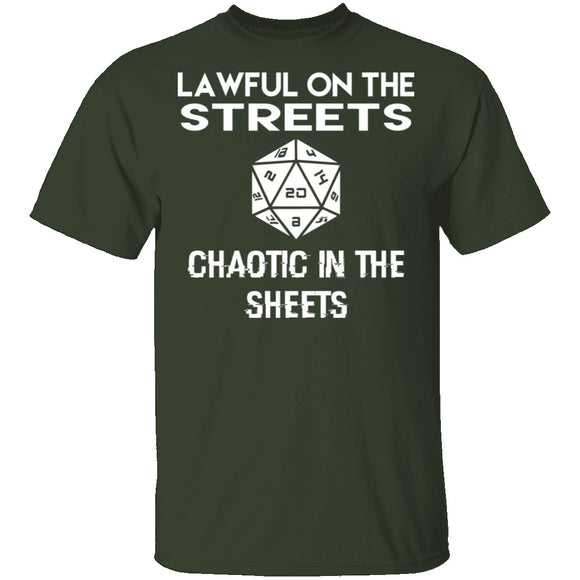 Lawful And Chaotic T-Shirt CustomCat