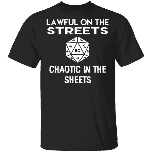 Lawful And Chaotic T-Shirt CustomCat