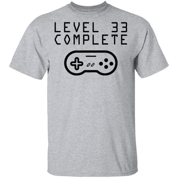 Level 33 Complete T-Shirt CustomCat