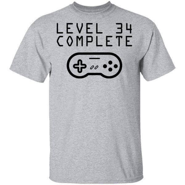 Level 34 Complete T-Shirt CustomCat
