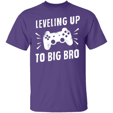 Leveling Up To Big Bro T-Shirt CustomCat