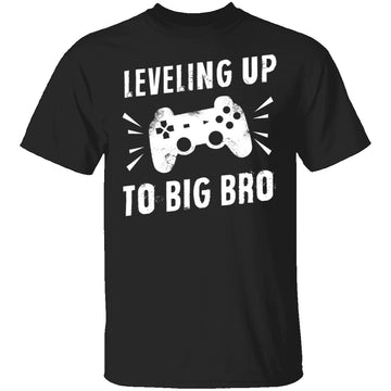 Leveling Up To Big Bro T-Shirt CustomCat