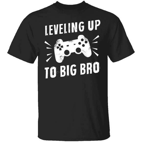 Leveling Up To Big Bro T-Shirt CustomCat