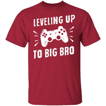 Leveling Up To Big Bro T-Shirt CustomCat