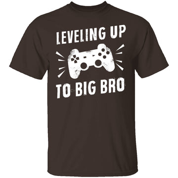 Leveling Up To Big Bro T-Shirt CustomCat