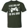 Leveling Up To Big Bro T-Shirt CustomCat