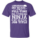 Librarian Ninja T-Shirt CustomCat