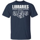 LibrariesWhere Shhh Happens T-Shirt CustomCat