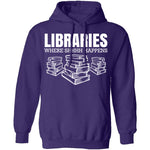 LibrariesWhere Shhh Happens T-Shirt CustomCat