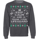 Lifeguard Ugly Christmas Sweater CustomCat