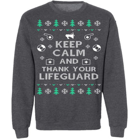 Lifeguard Ugly Christmas Sweater CustomCat