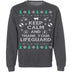 Lifeguard Ugly Christmas Sweater CustomCat